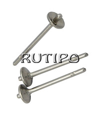 Studs stainless steel 13mm, pair