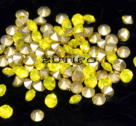 100шт, Конусные стразы Citrine, 2.7-2.8мм