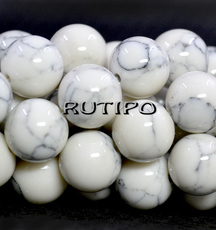 Beads Howlite imitation, 10mm, pcs