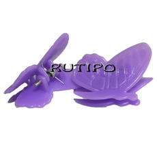 Hairpin Butterfly purple, 24 * 20 * 17mm, pcs