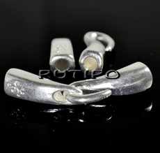 S-clasp silver color, 46*8mm, set