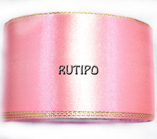 8037 Satin ribbon with lurex, 5cm * 1m