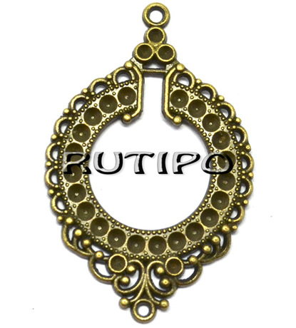 Коннектор Antique Bronze 49*31мм, шт