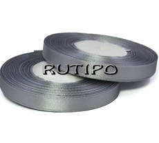 8139 Light gray satin ribbon, 1cm * 32.5m (reel)
