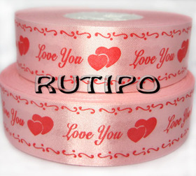 Satin ribbon pink 
