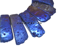 Подвеска Халцедон Purple Plated , 35-60*13-22мм, шт