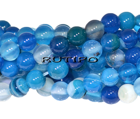 Бусина Агат DodgerBlue, 4мм, шт