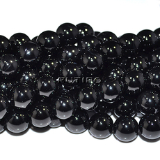 Black agate beads 10mm, about 38pcs/strand