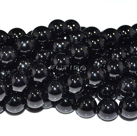 Black agate beads 10mm, about 38pcs/strand