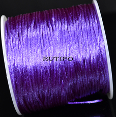 Атласний нейлоновий шнур Mauve, 1мм, 70м (котушка)