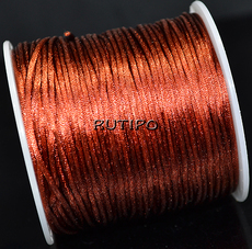 Sienna satin nylon cord, 1.0mm, 70m (cat)