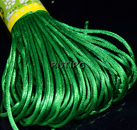 Атласный шнур Green 2.5мм, моток 20м