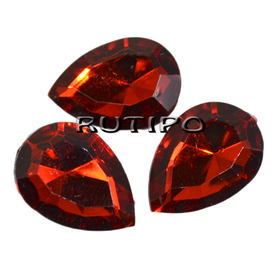 Акриловый страз DarkRed, 18*13*5мм, шт