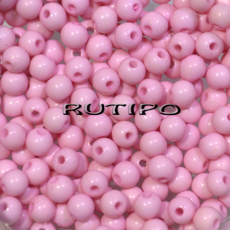 200шт, Бусины акриловые PearlPink 4мм