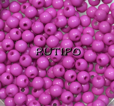 Acrylic bead DeepPink 4mm, pcs