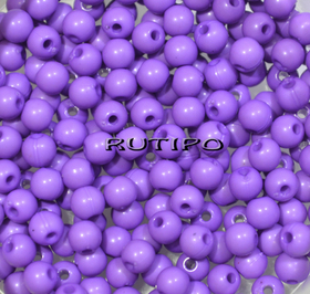 Acrylic bead MediumPurple 4mm, pcs