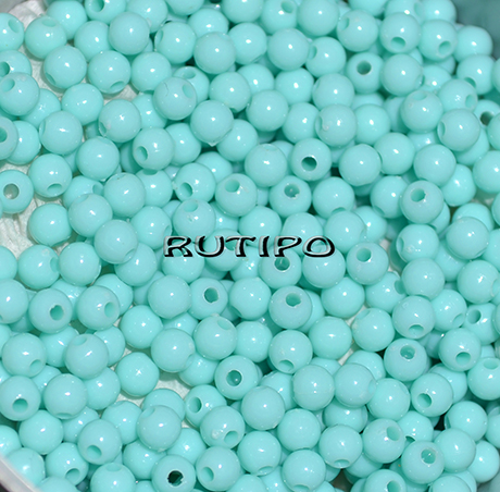 500шт, Бусины Aquamarine 4мм