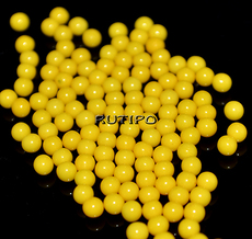 Acrylic balls Yellow 3.5-4mm, 5g (150-155pcs)