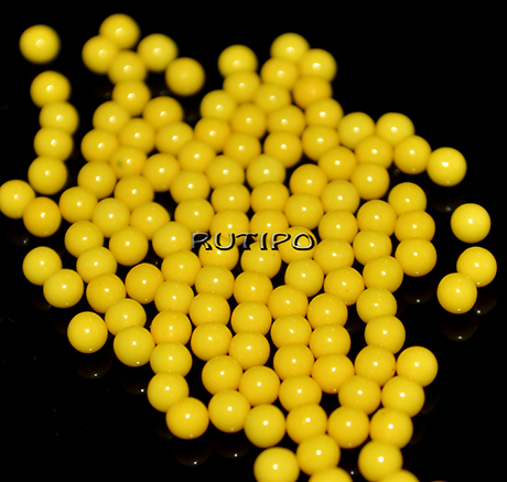 Шарики акриловые Yellow 3.5-4мм, 5г (150-155шт)