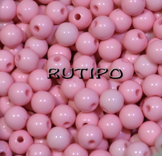 Acrylic bead PearlPink 6mm, pcs