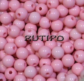 100шт, Бусины PearlPink 6мм