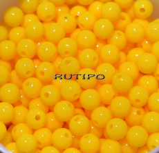 Бусина Yellow 6 мм, шт