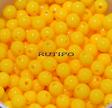 Бусина Yellow 6 мм, шт