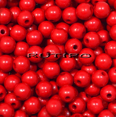 Намистина Red 6мм, шт