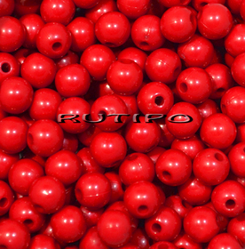Бусина Red 6мм, шт