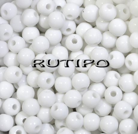 400шт, Бусины White 6мм