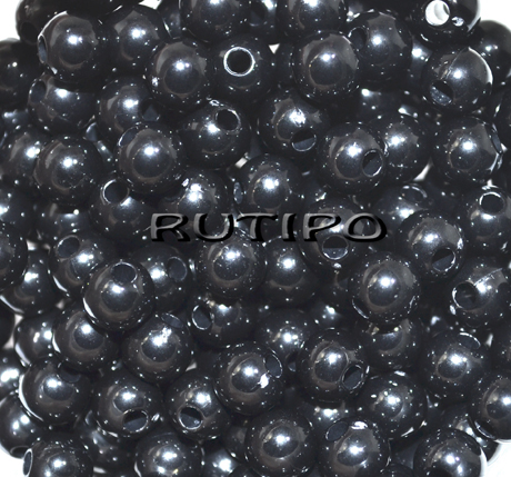 400шт, Бусины Black 6мм