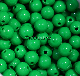 Бусина акриловая Green 8мм, шт