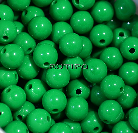 Бусина акриловая Green 8мм, шт