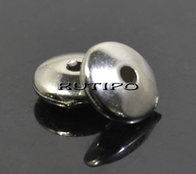 Platinum color bead 8*3mm, 500pcs