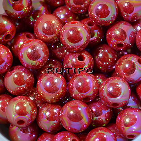 Бусина акриловая Burgundy АВ, 10мм, шт