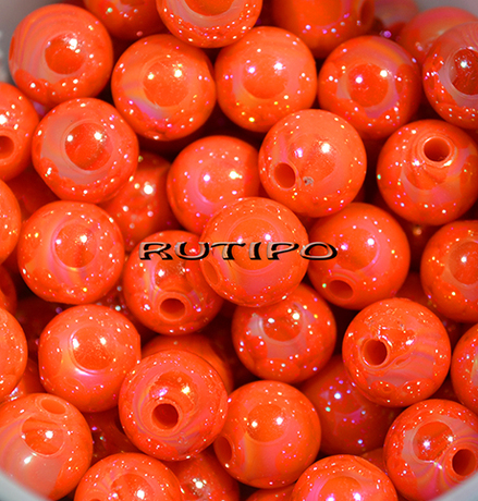 Бусина акриловая OrangeRed АВ, 10мм, шт