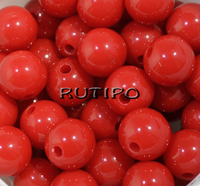 Бусина Red 12мм, шт