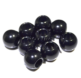 Бусина акриловая Black 14*11мм, шт
