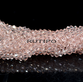 Биконус Pink, 3.8-3.5мм, низка 36см (ок. 119шт)
