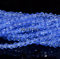 CornflowerBlue bicones, 3mm, about 125pcs/strand