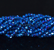 Биконусы Blue, 3.5-3.8мм, низка 37см (ок. 114шт)