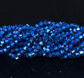 Биконусы Blue, 3.5-3.8мм, низка 37см (ок. 114шт)