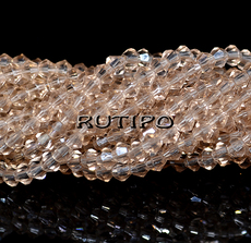 Bicone BurlyWood, 3.5-3.8mm, about 110pcs/strand