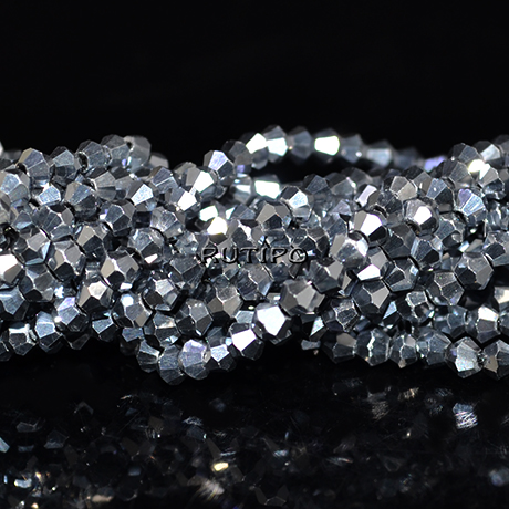 Биконусы Platinum, 3.5-3.8мм, низка 35см (ок. 110шт)