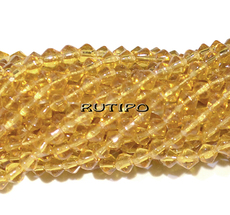 Strand Bicone DarkGoldenrod 4*3mm, 34cm (about 100pcs)