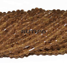 Strand Bicone SandyBrown 4-3mm, 34cm (about 100pcs)