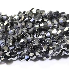 Биконусы Platinum, 4мм, низка 35см (ок. 90шт)
