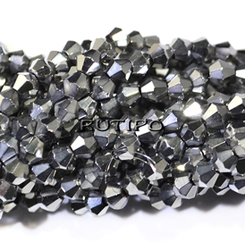 Биконусы Platinum, 4мм, низка 35см (ок. 90шт)