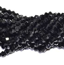 Биконусы Black, 4*4мм, низка 30см (ок. 78шт)