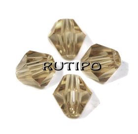 Crystal bicone BurlyWood 6mm, pcs